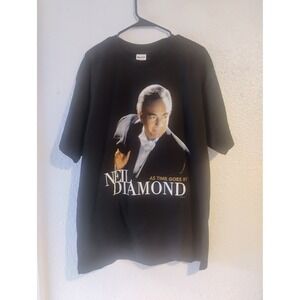 Rare Hot HTF Vintage Neil Diamond 90s Concert Tour Music Time Goes By XL shirt